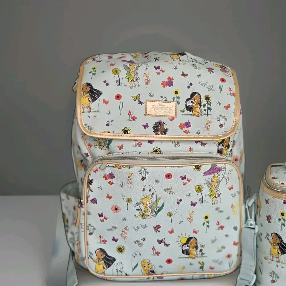 Disney Store Animators Collection Mint Green Girl's Backpack & Lunch Tote Set